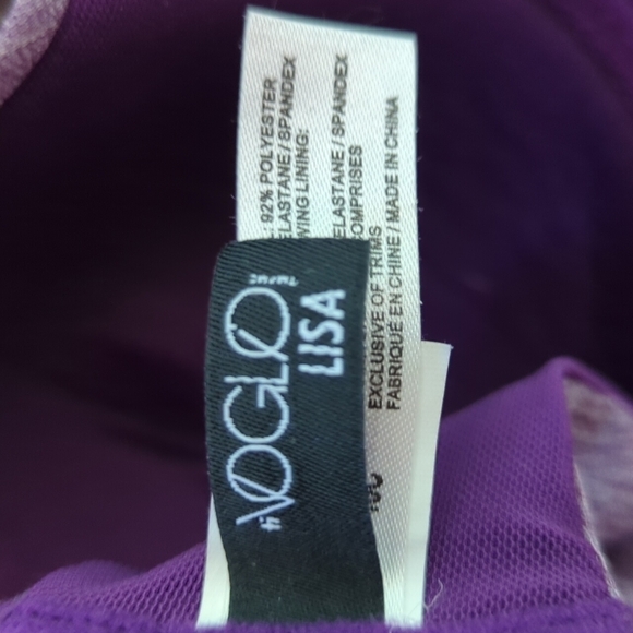 Voglio Lisa Lightly Lined Heathered Purple Plus 40C - Picture 4 of 5